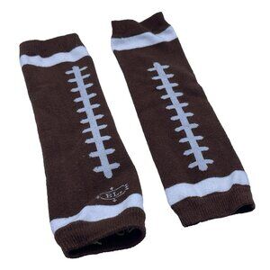 Baby Legs Football Leg Warmers Infant Toddler One Size Brown Crawling Brown Whit